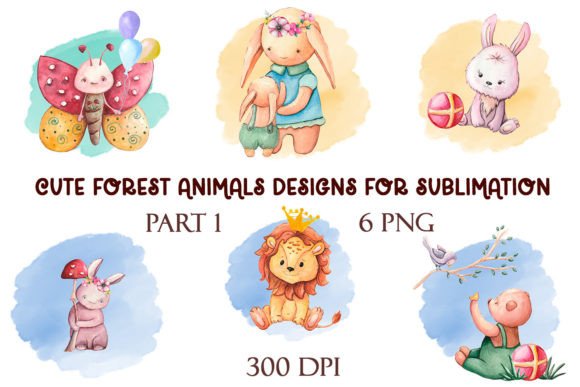 Download Cute Forest Animals Designs Sublimation - Cute forest animals Collection