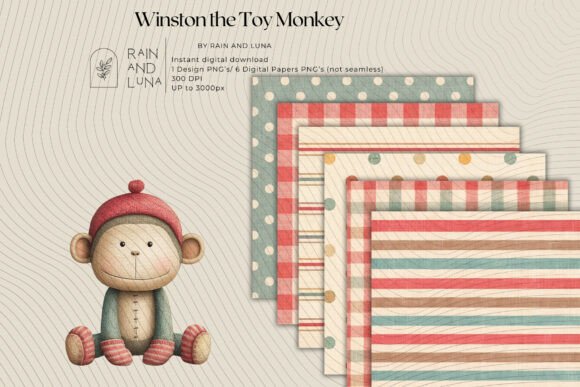 Download Winston the Toy Monkey Clipart - Monkey clipart Collection