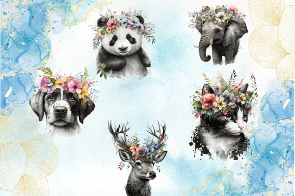 Download Watercolor Baby Animal Art Illustration - Animal art Collection