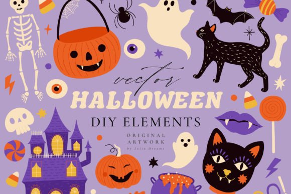 Download Halloween Digital Clipart Set Graphics - Digital clipart set Collection