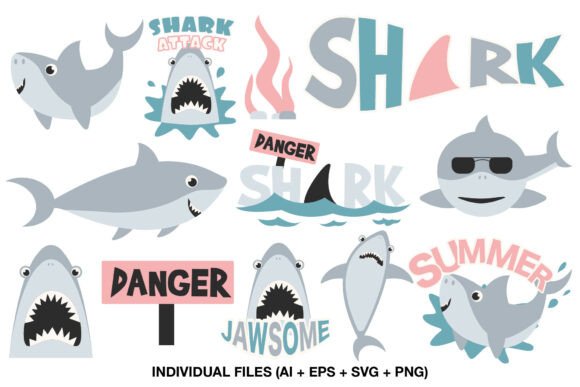 Download Shark Party Clipart for Kids Birthday - Clipart for kids Collection