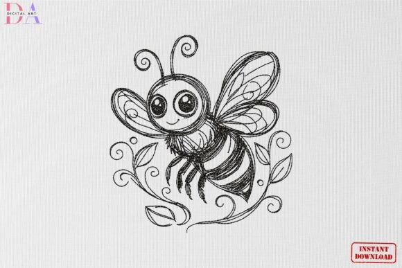 Download Cute Bee Sketch Nature Animal Art - Animal art Collection